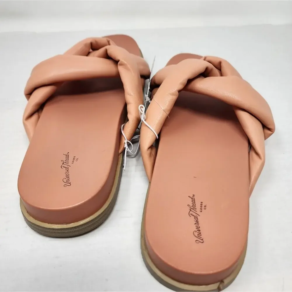 Uiversal Thread New Slip on Sandals Contoured Footbed Coral Women's Size 10‎ NWT